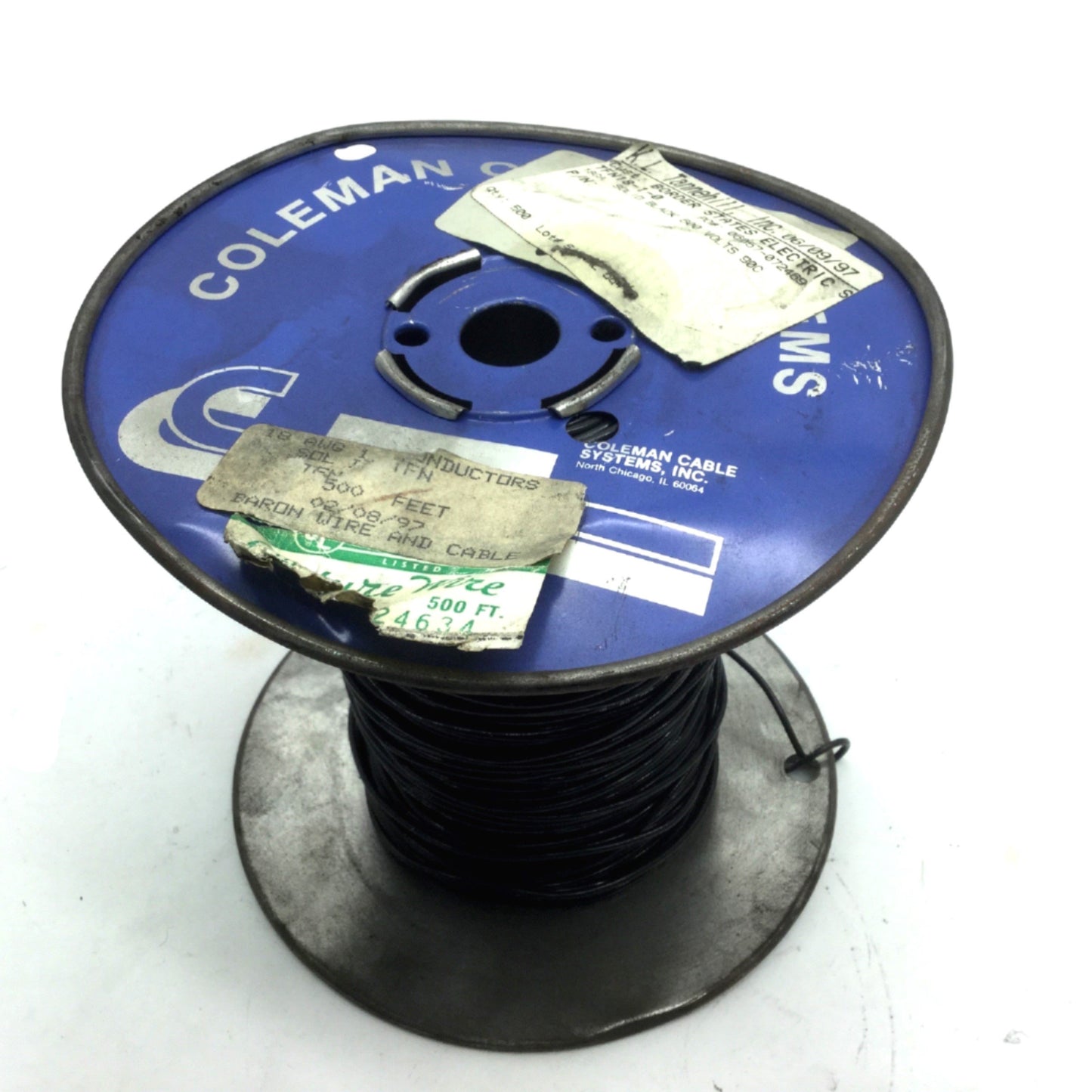 New – Open box MTW Hook-Up Wire Spool 18 AWG 16/30 Strands 600V Black, 280'