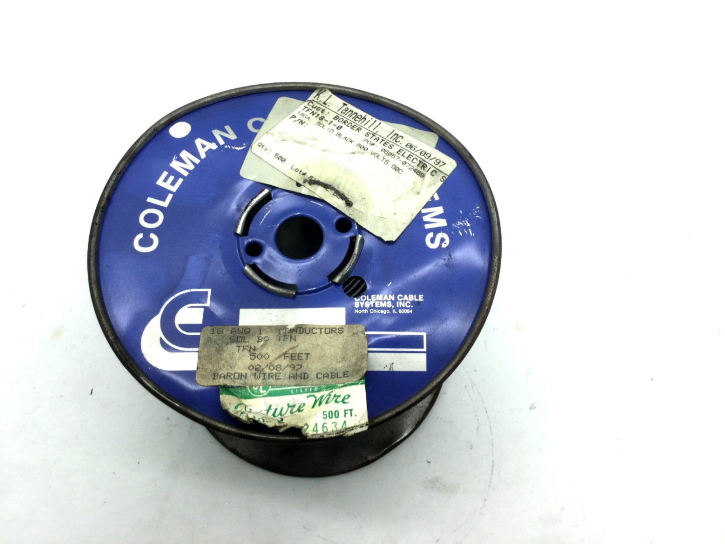 New – Open box MTW Hook-Up Wire Spool 18 AWG 16/30 Strands 600V Black, 280'