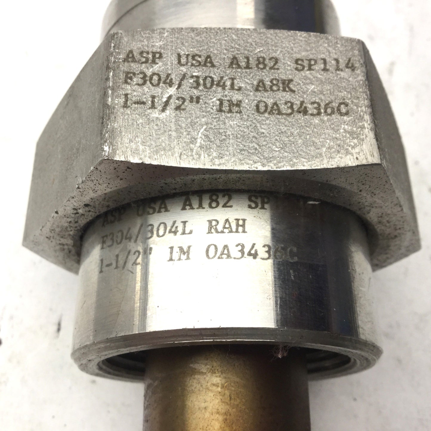 Used ASP USA A182 SP114 F304/304L A8K 1-1/2" IM OA3436C, & F304/304L RAH 1-1/2"
