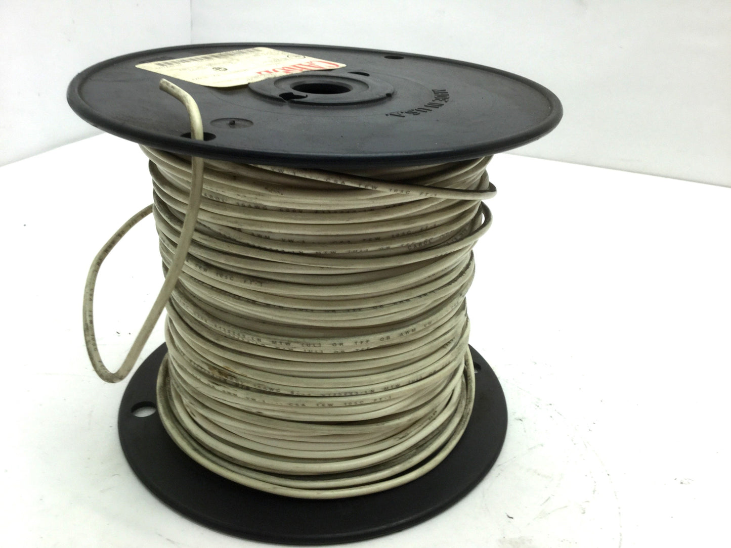 New – Open box Carol 76512.18.02 Hook-Up Wire Spool 16 AWG 26/30 Strands 600V White 500'