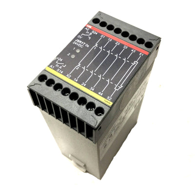 Used ABB 2TLA010015R0000 Safety Expansion Relay, 24VDC, Time Delay: 0S, 4NO/1NC