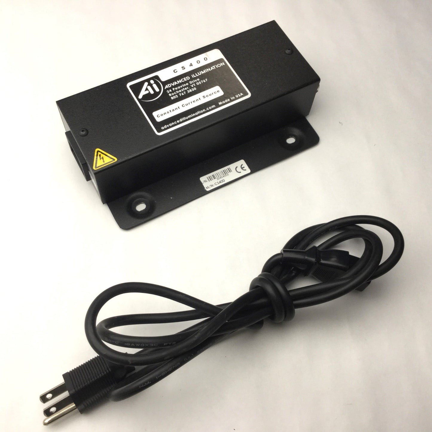 Used Adavanced Illumination CS400 Constant Current Source, 100-240VAC, .7A With Cord