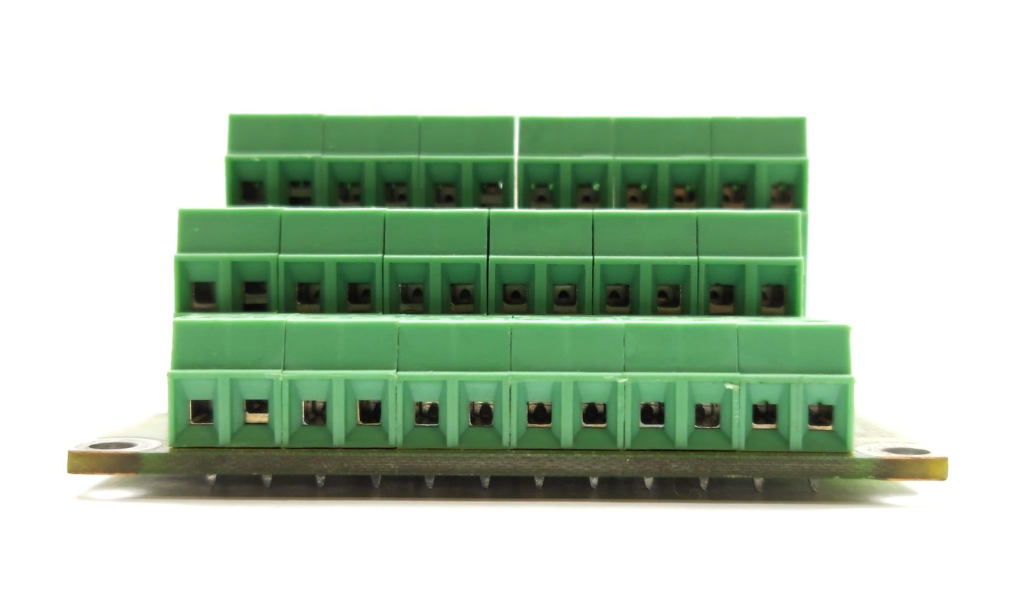 Used F&K Delvotec 1178 Terminal 12 Breakout Board, 15-Pin D-Sub Male to Terminals