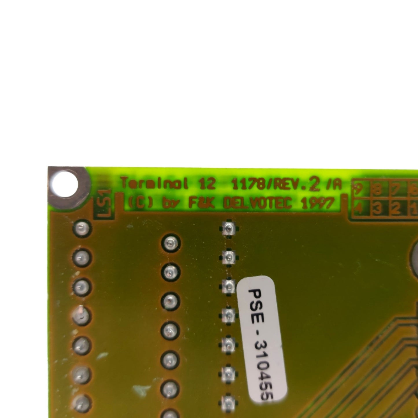 Used F&K Delvotec 1178 Breakout Board Terminal 12, 15-Pin D-Sub Male to Terminals