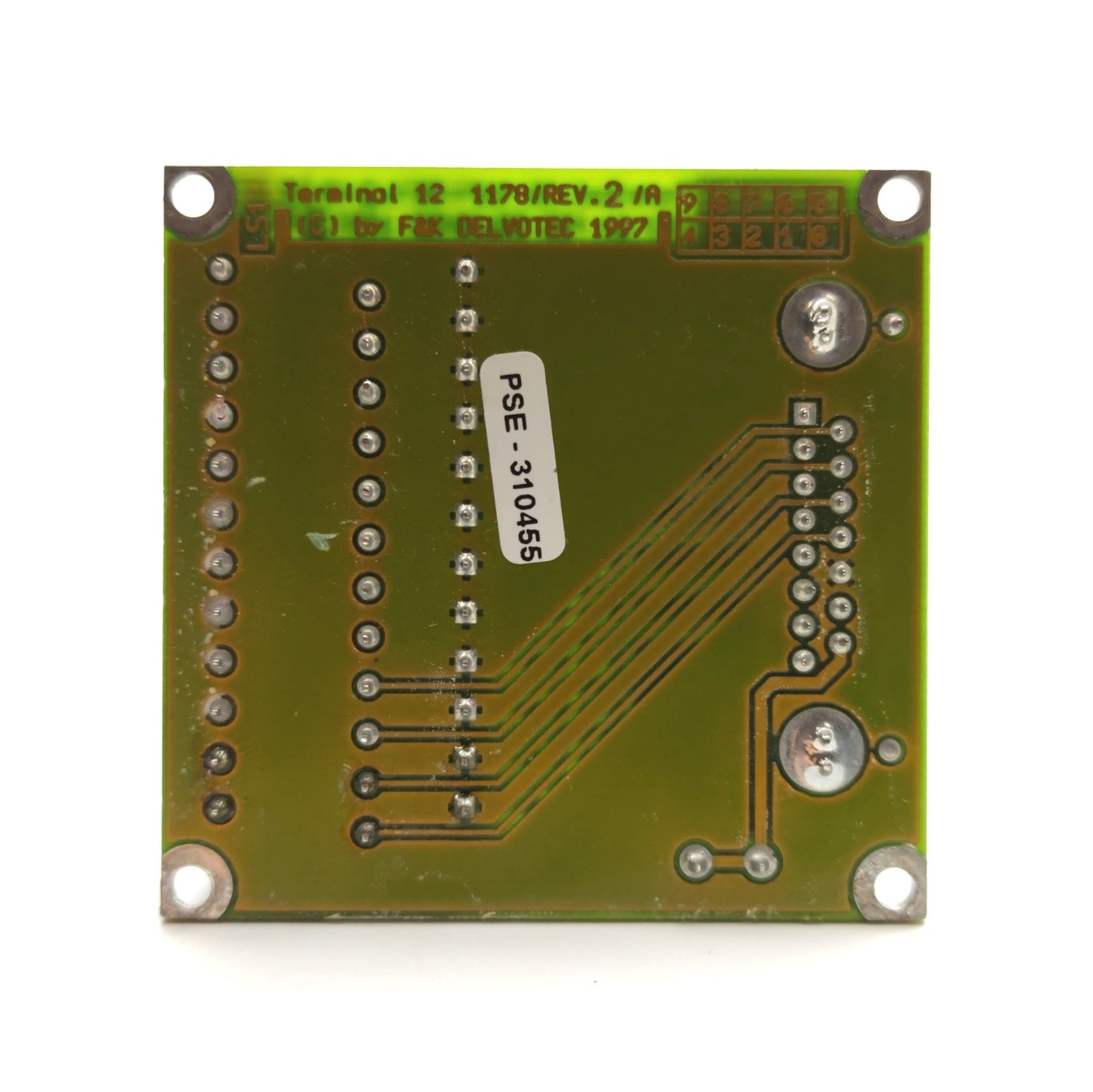 Used F&K Delvotec 1178 Breakout Board Terminal 12, 15-Pin D-Sub Male to Terminals