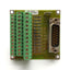 Used F&K Delvotec 1178 Breakout Board Terminal 12, 15-Pin D-Sub Male to Terminals
