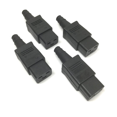 New Lot of 4 Bulgin PX0599 C19 Flex Connector Plug Straight Female 16A 250VAC 3-Pole