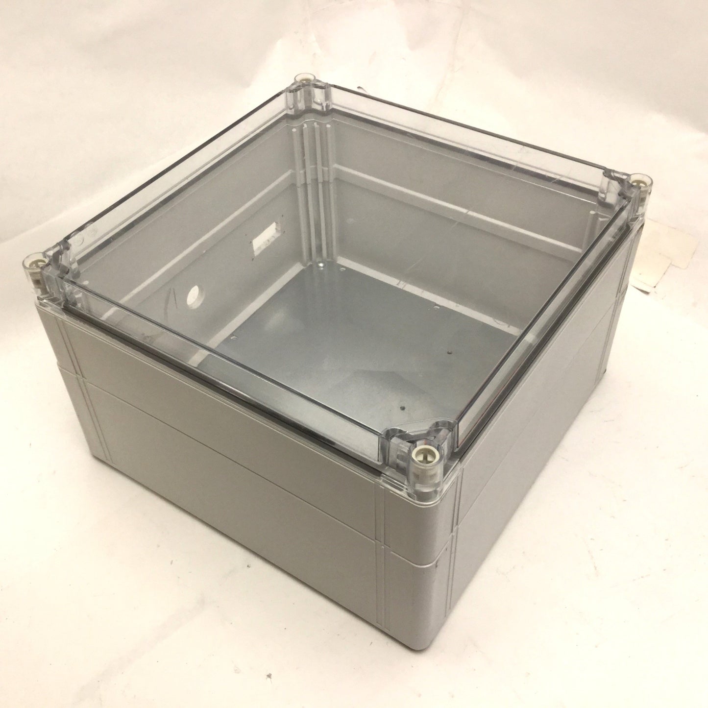 Used Hoffman Q-303018PCICC Electrical Enclosure, Dimensions: 7x11x11", *Holes*