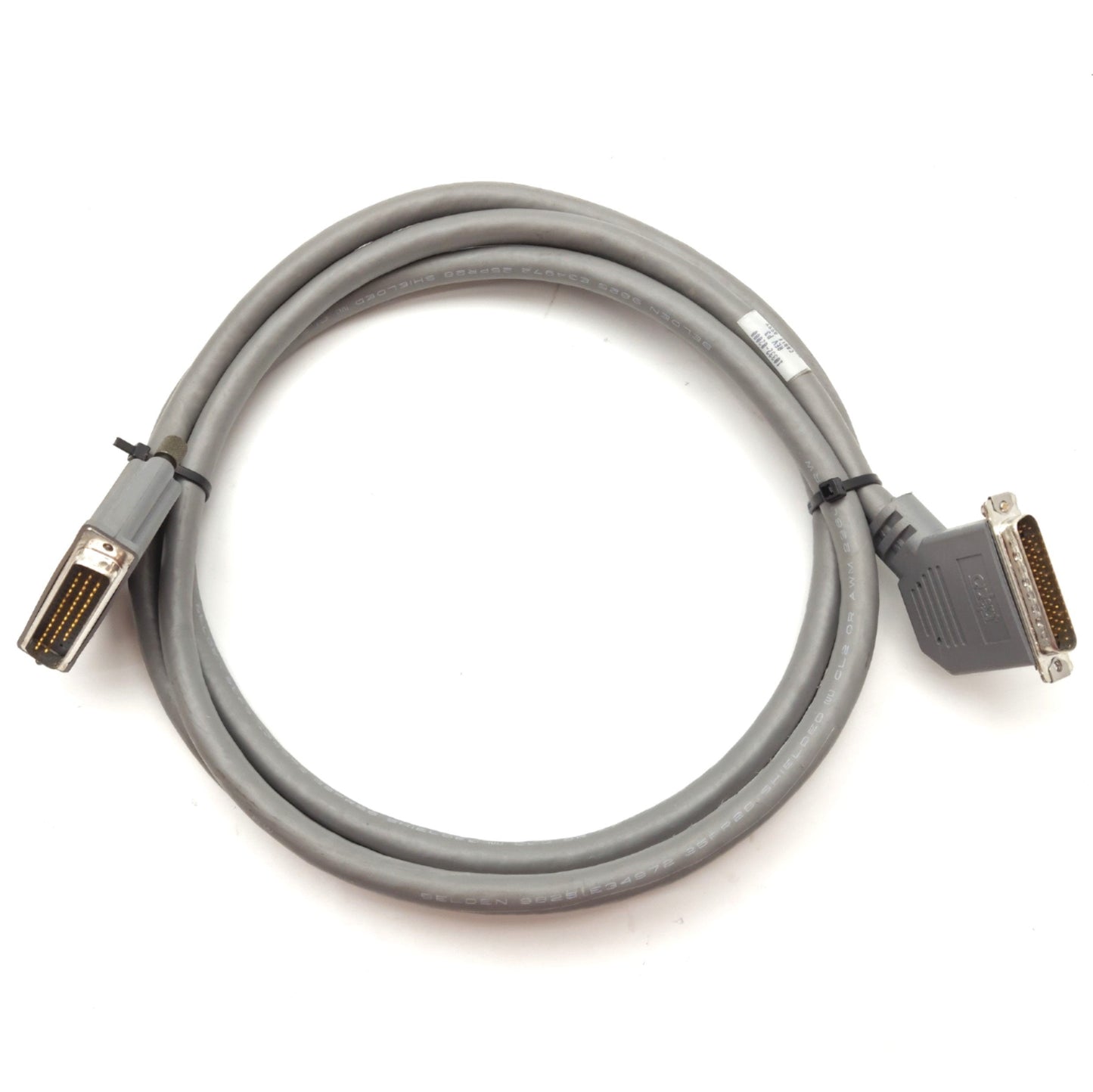 Used Adept 10332-02010 Robot Encoder Cable, 50-Pin D-Sub to 44-Pin D-Sub, 90" Long