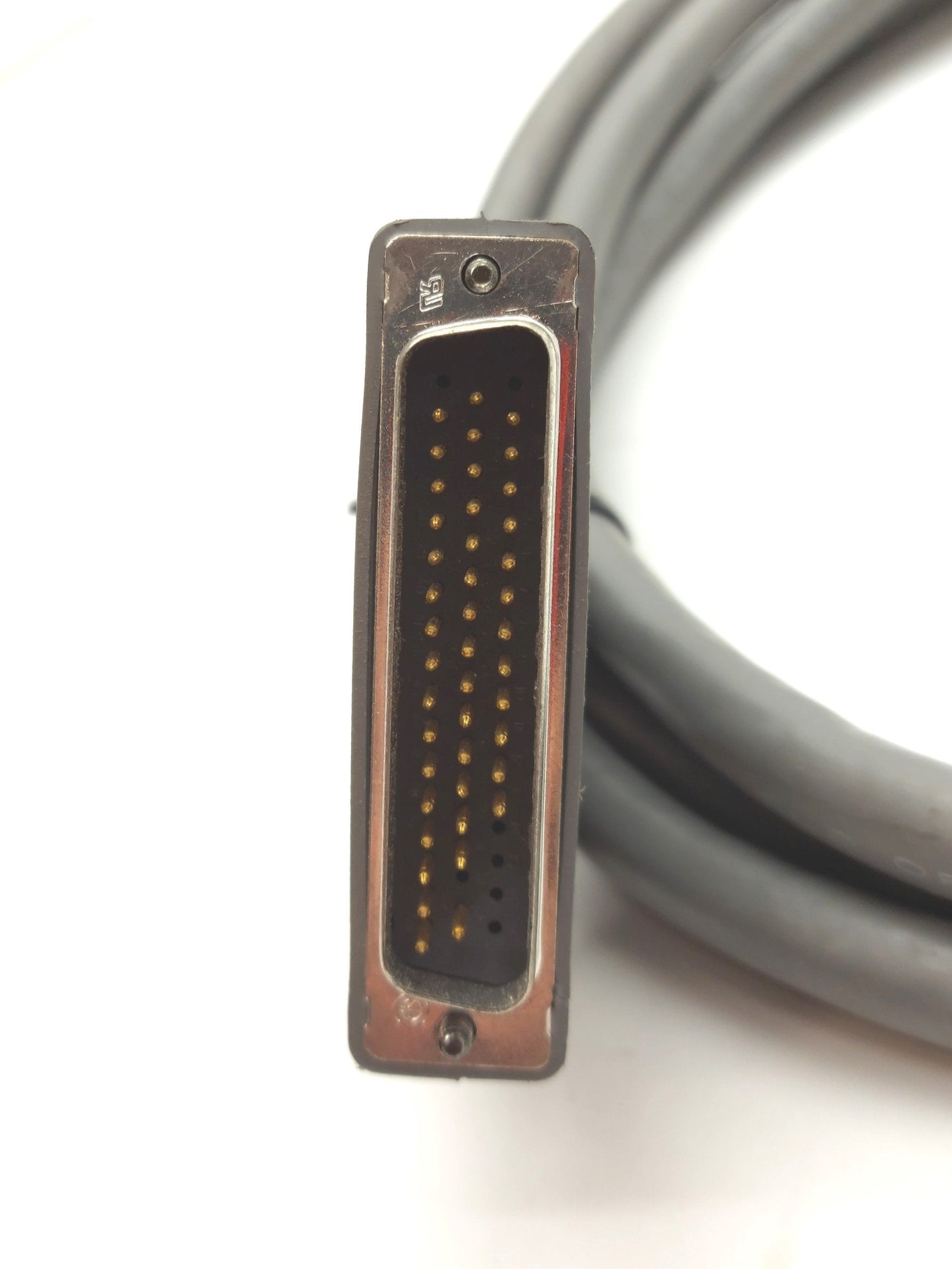 Used Adept 10332-02010 Robot Encoder Cable, 50-Pin D-Sub to 44-Pin D-Sub, 90" Long