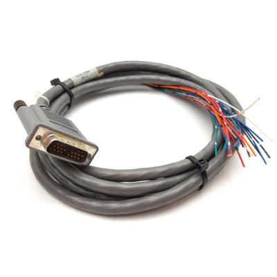 Used Adept 10330-01080 Rev. C Robot I/O Input Cable, 26-Pin D-Sub to Leads, 6' Long