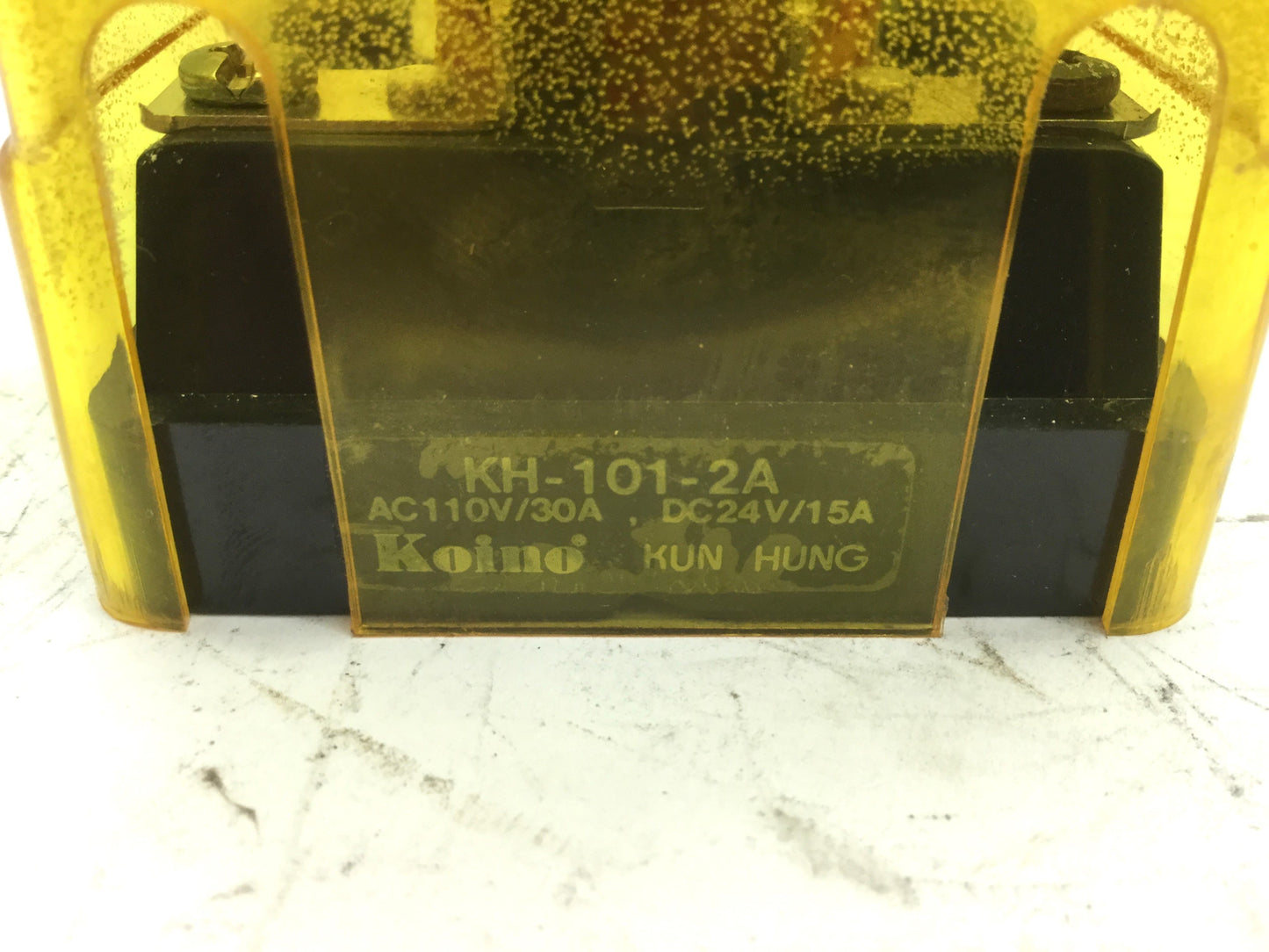 Used Tenor Koino KH-101-2A High Power Relay 24VDC 15A 110VAC/30A *Crack