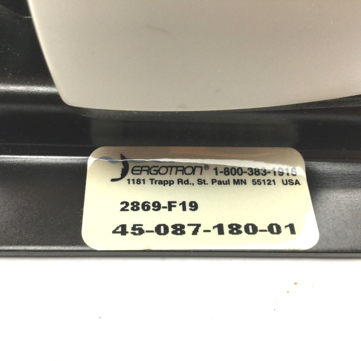 Used Ergotron 428-170-180-02 Flat Monitor Wall Mount 75mm x 75mm, 14" Arm