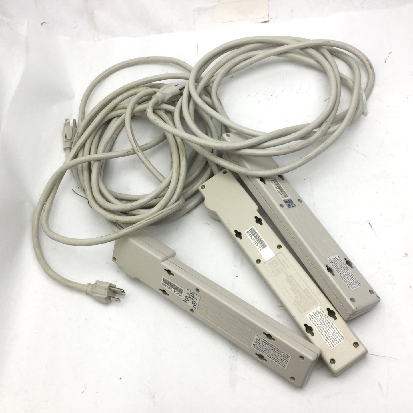 Used Lot of 3 TRIPP LITE TLP712 Outlet Surge Protectors, 125VAC, 50/60Hz, 15A