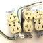 New – Open box Lot of 4 Leviton Duplex Receptacle Ivory, Pre-Wired, NEMA 5-20R, 2P 3W 20A 125V