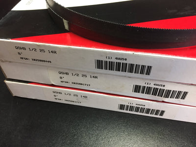 New Lot of 3 Morse 4WU50 Band Saw Blades, Width 1/2", Length 8', 14 Teeth Per Inch