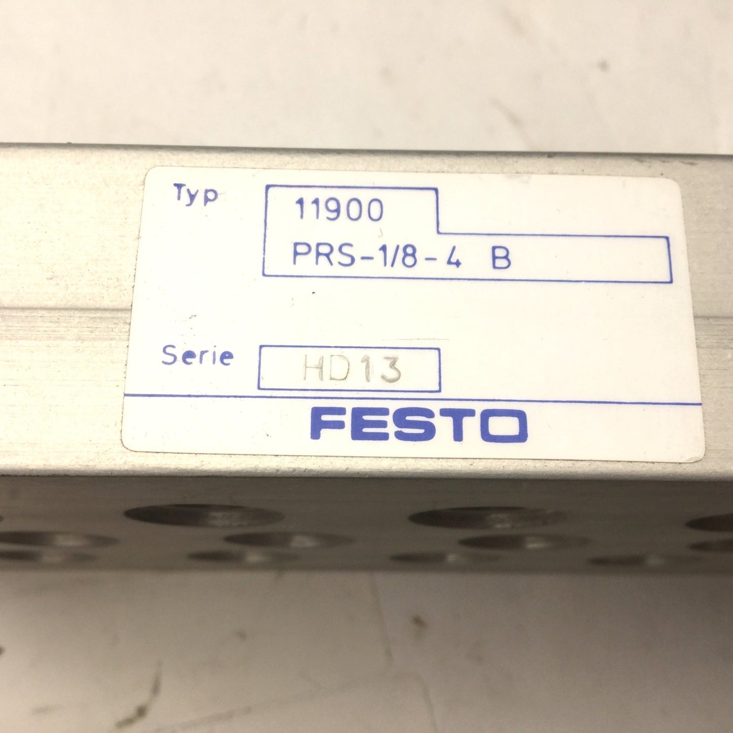 Used Festo PRS-1/8-4 B Manifold, 4 Possitions, Ports: G3/8, Series HD13
