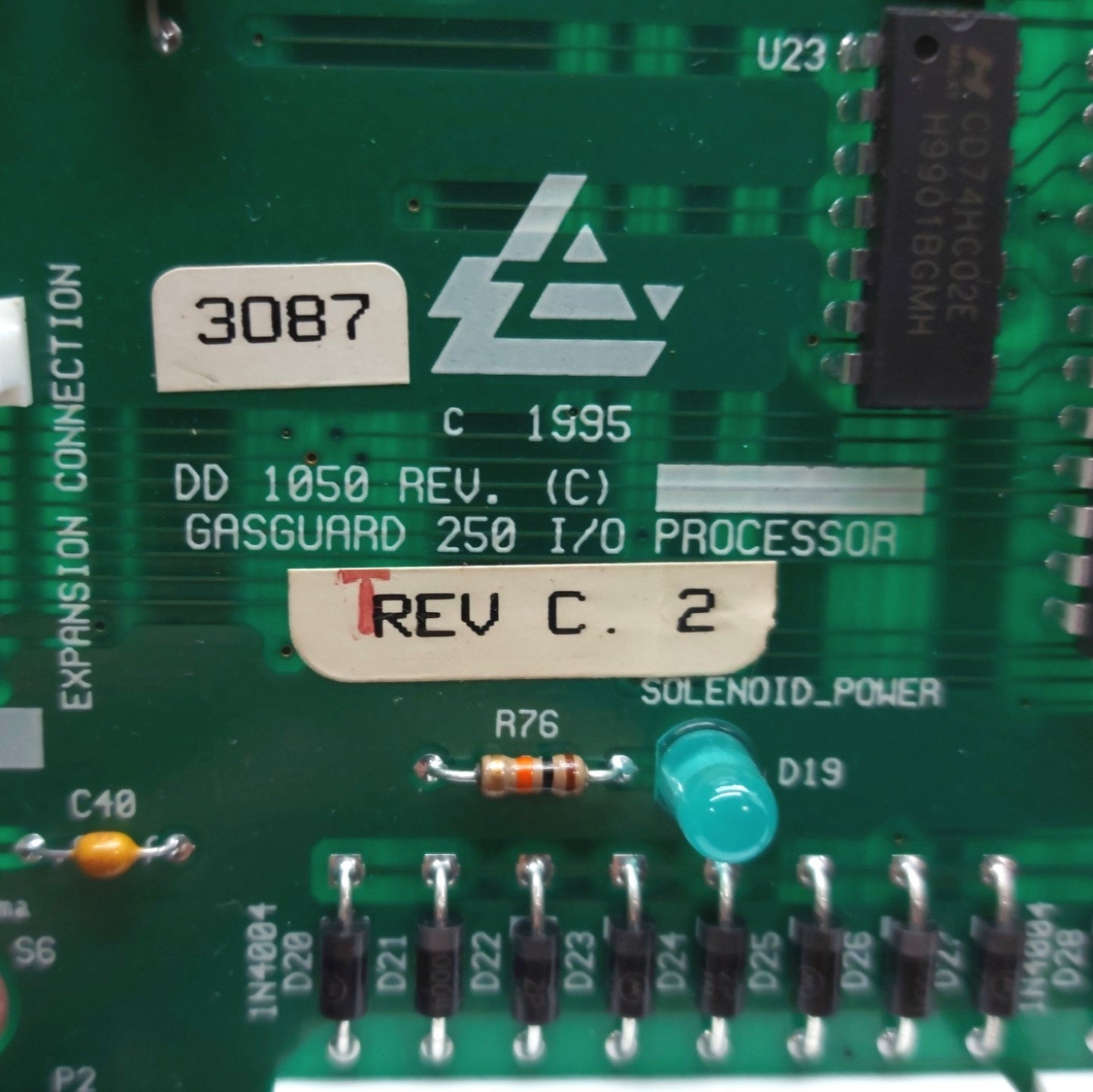 Used Air Products DD 1050 Rev. C I/O Processor Board for Gasguard 250