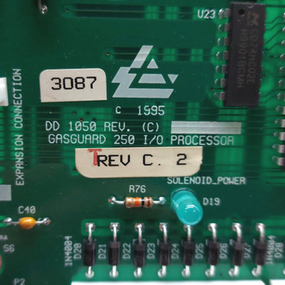 Used Air Products DD 1050 Rev. C I/O Processor Board for Gasguard 250