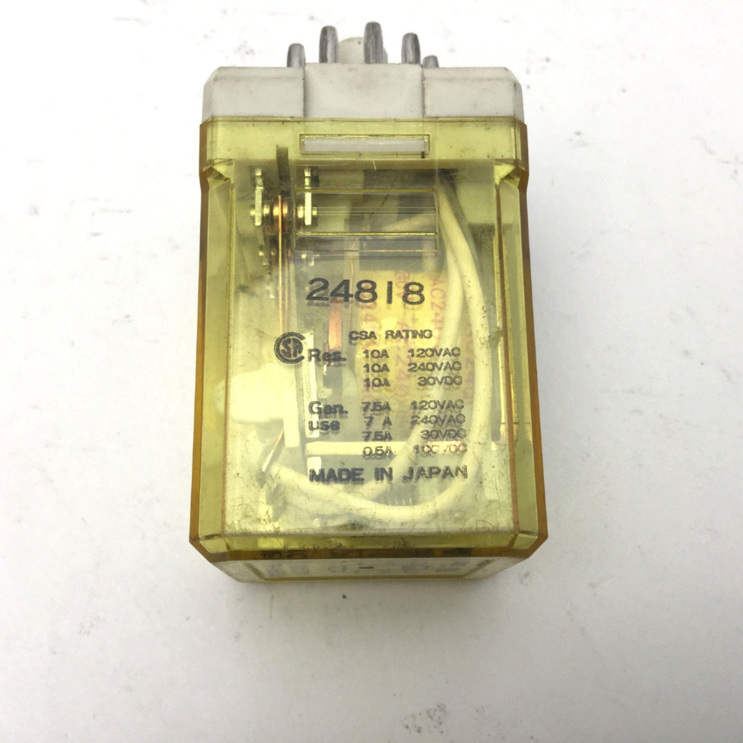 Used Lot Of 4 IDEC RR3PA-ULAC240V Ice Cube Relays Coil: 240VAC, Contacts: 10A, 11-Pin