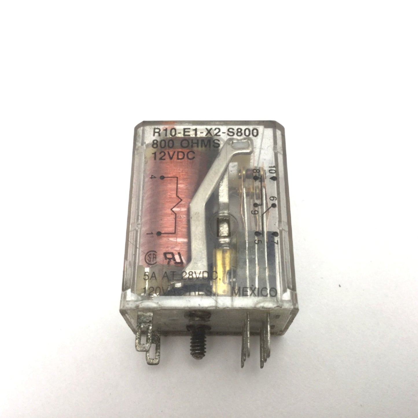 Used Lot Of 3 Potter & Brumfield R10-E1-X2-S800 Signal Relays Coil: 12VDC, 800 Ohms