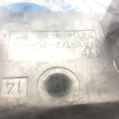 New Festo NAV-1/2-3C-ISO Manifold Sub-Base, Series: 04.91, G1/2 Body, Aluminum