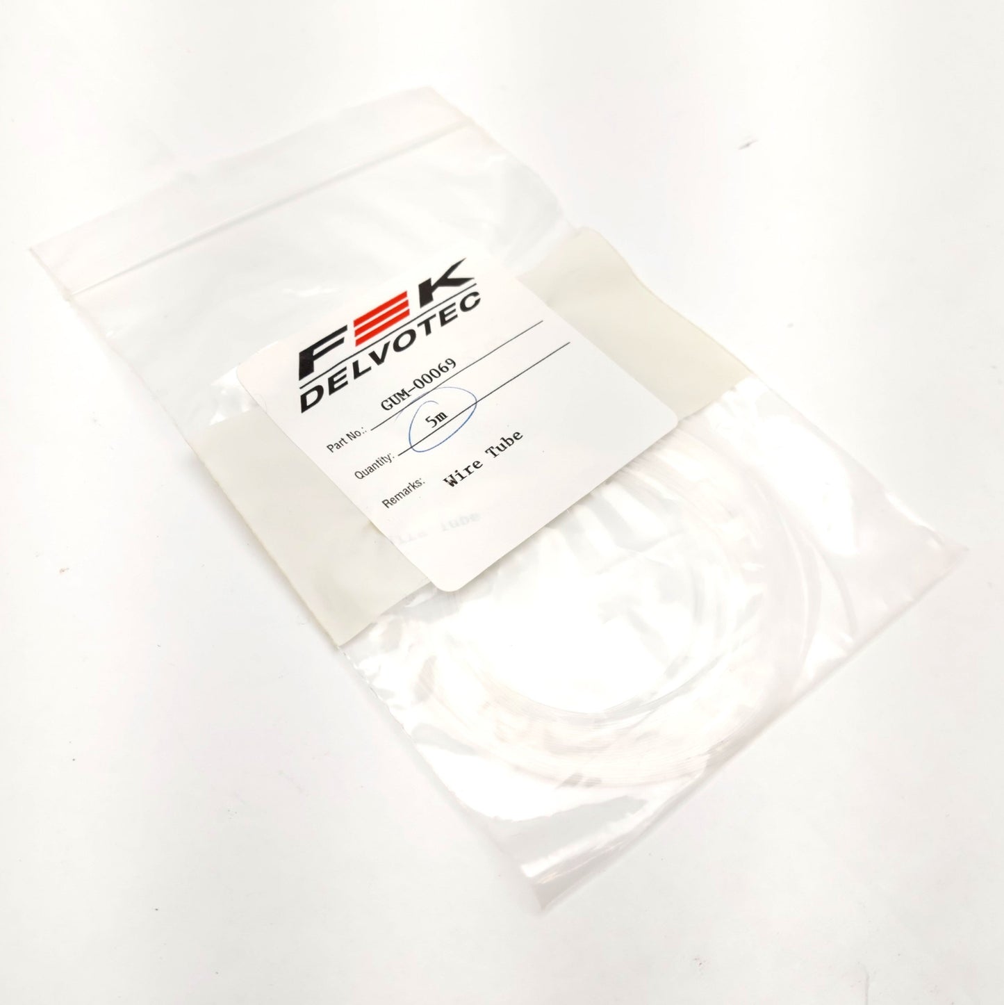 New F&K Delvotec GUM-00069 PTFE Wire Tube, 5m Long
