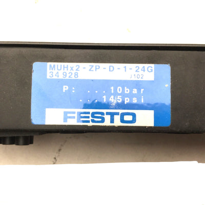New Festo MUHX2-ZP-D-1-24G Intermediate Solenoid Valve, Max Pressure: 10 Bar, 24VDC