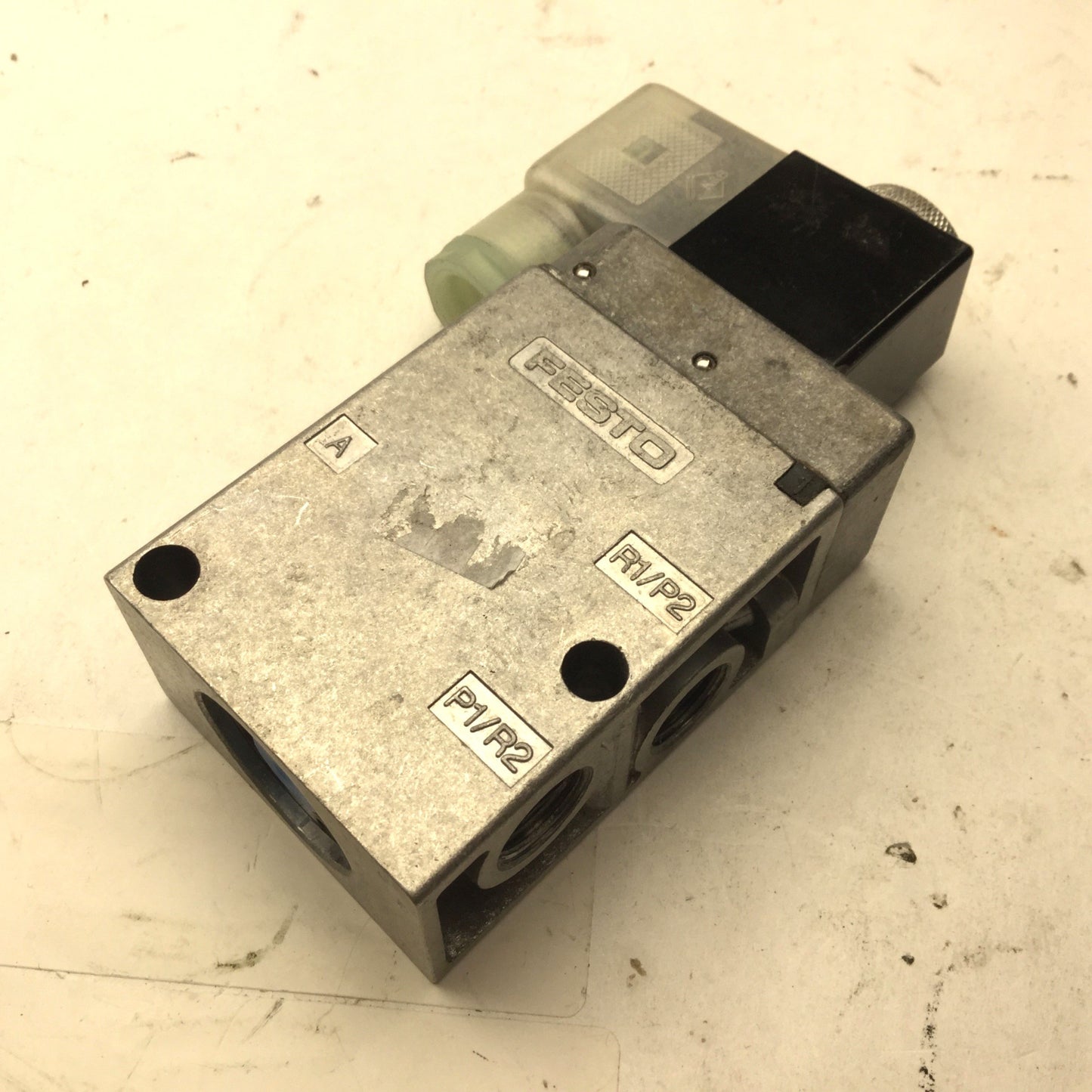 Used Festo MFH-3-1/4 Solenoid Valve, 1/4" G Ports 1.5-8bar, 2-Position 3-Way