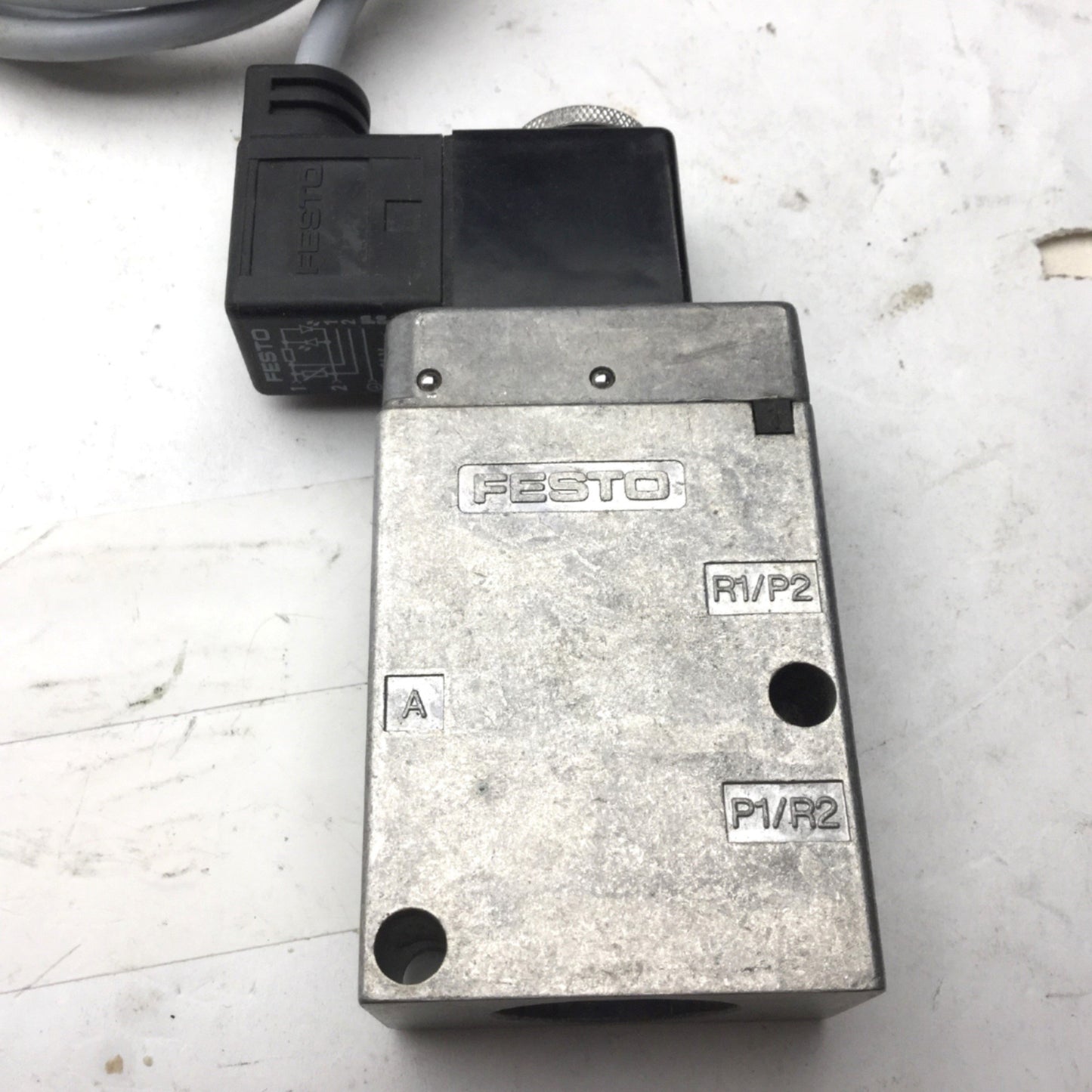 Used Festo MFH-3-1/4 Solenoid Valve, 1/4" G Ports, 1.5-8bar, 2-Position 3-Way