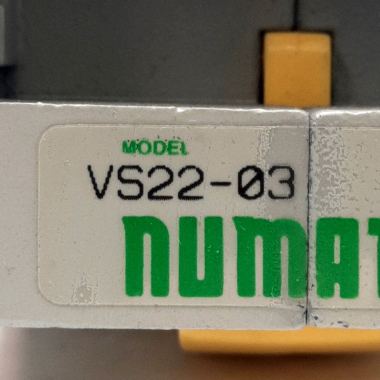 Used Numatics VS22-03 FlexiBlok Pneumatic Shut Off Valve, 3/8in NPTF, 67scfm, 200psi