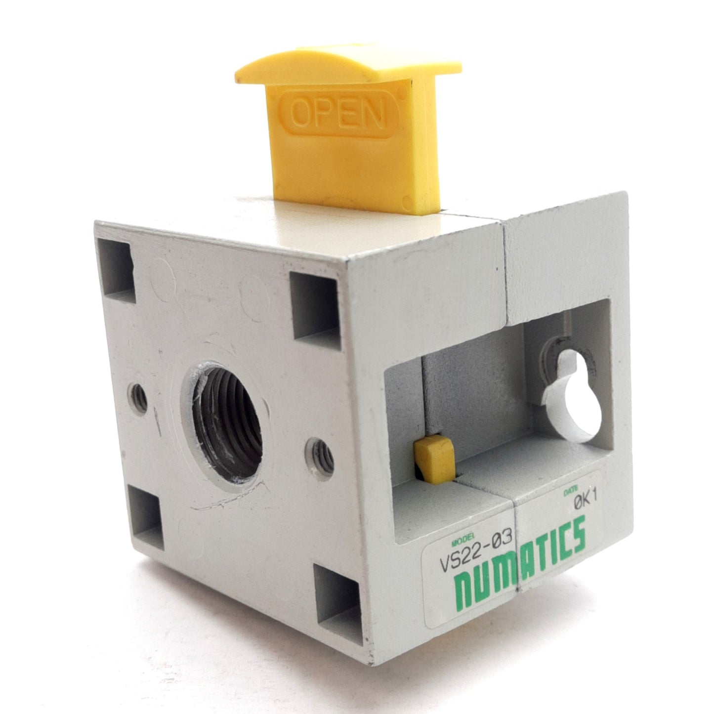 Used Numatics VS22-03 FlexiBlok Pneumatic Shut Off Valve, 3/8in NPTF, 67scfm, 200psi