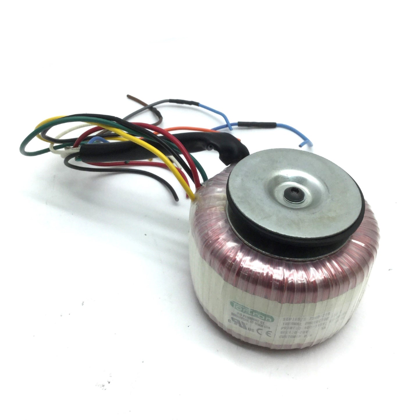 Used Tortran EAX01007 Toroidal Power Transformer, Prim: 100-115V, Sec: 0-28V 5A