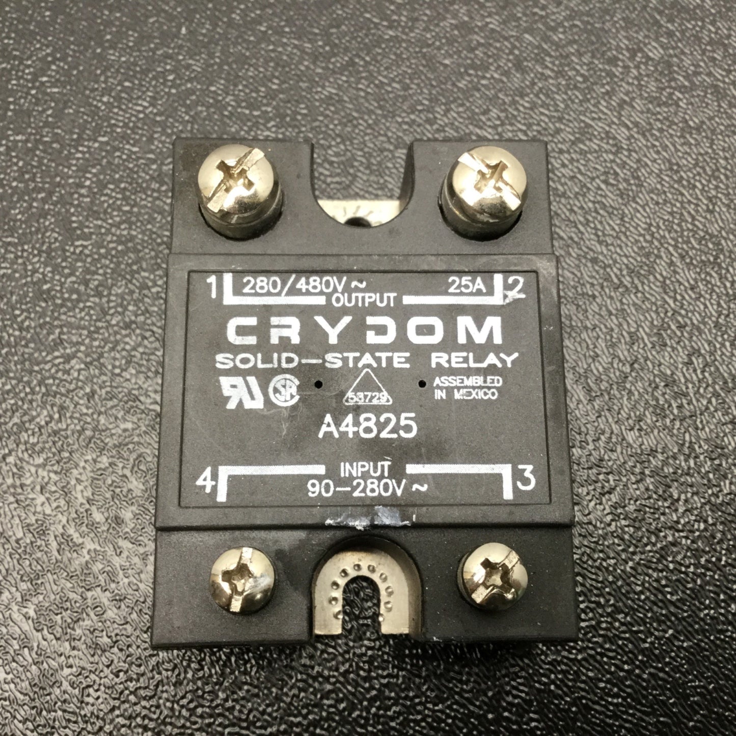 Used Lot Of 2 Crydom A4825 Solid State Relays Output: 280/480V~ 25A Control: 90-280V~