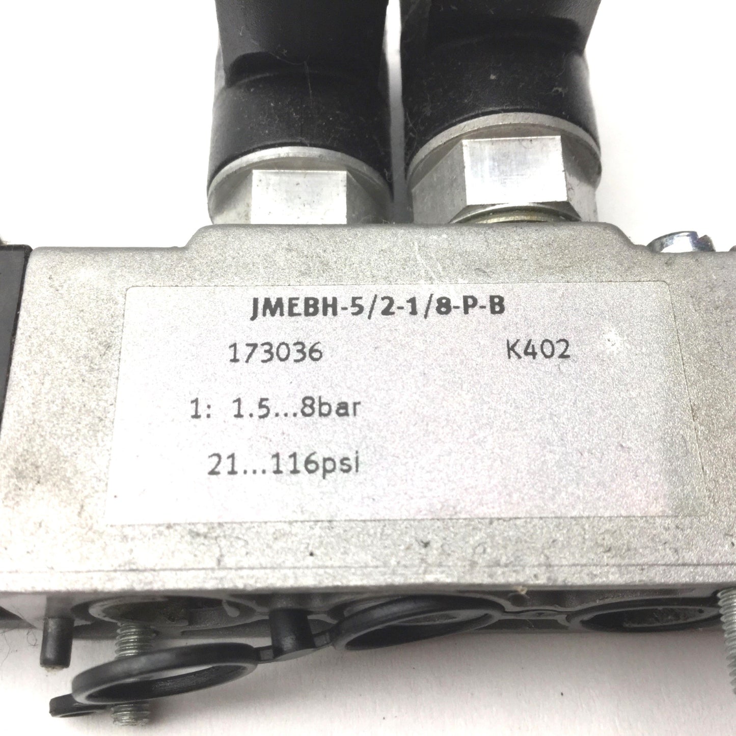 Used Festo JMEBH-5/2-1/8-P-B Solenoid Valve, 1.5-8 Bar, Series K202, IP65