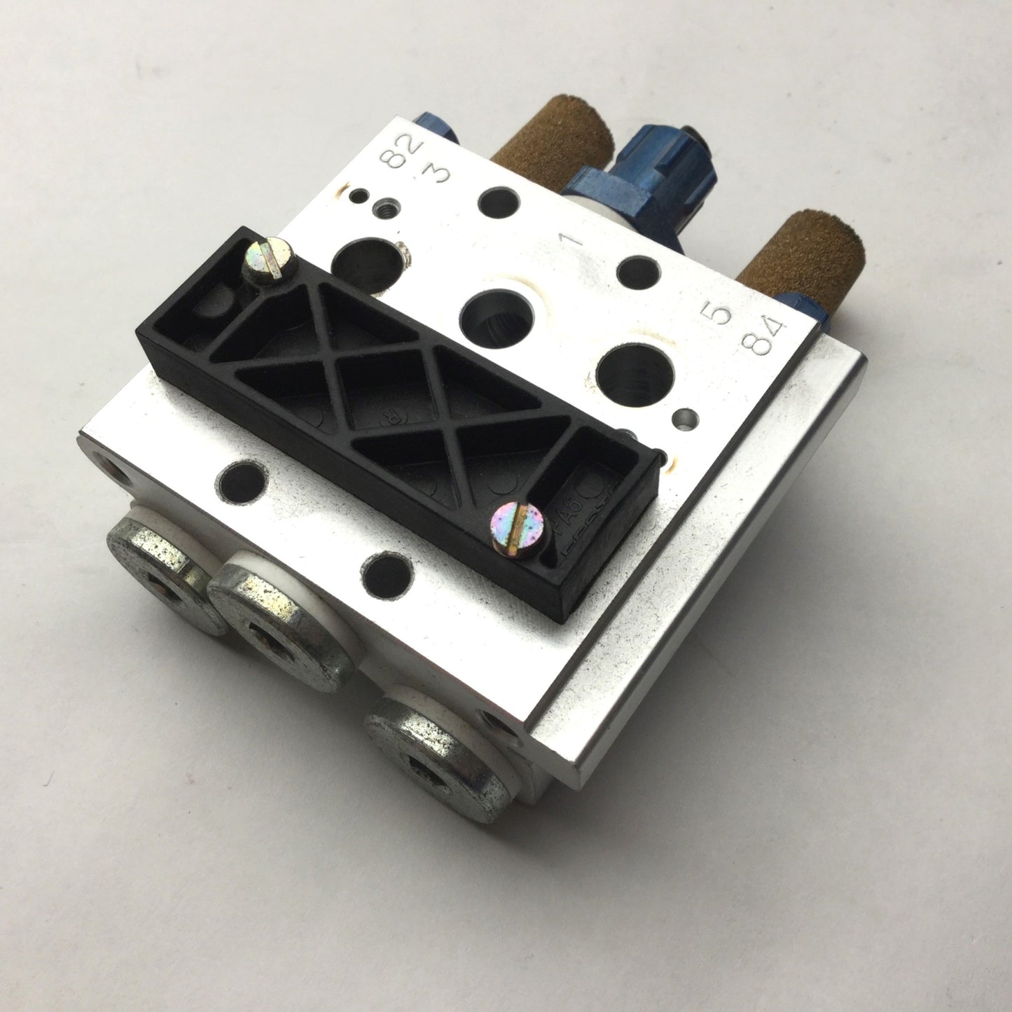 Used Festo PRS-ME-1/8-2 Manifold Block 2 Valve Positions G1/4 & M5 Ports, K202 Serie