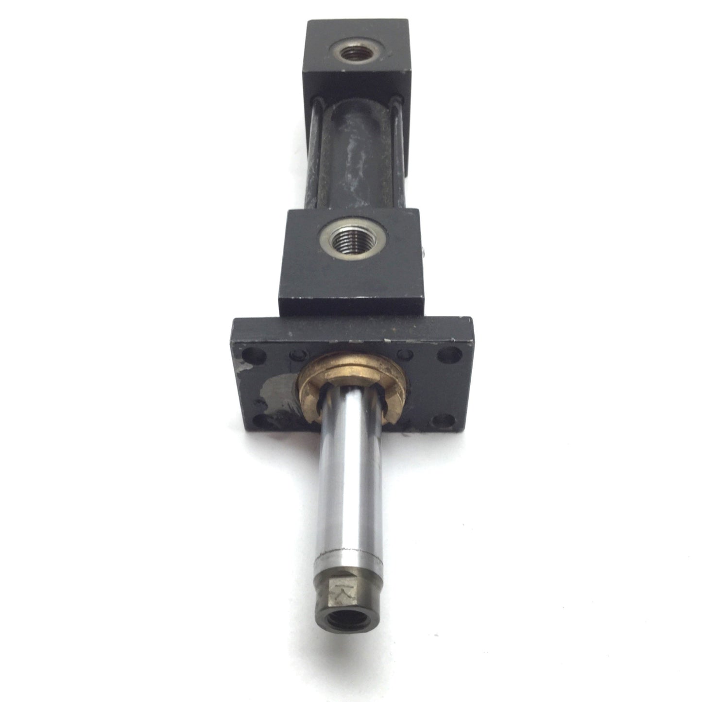 Used Parker KJ-2AR29M29M Pneumatic Double Rod Cylinder, Bore: 25.4mm, Stroke: 50mm