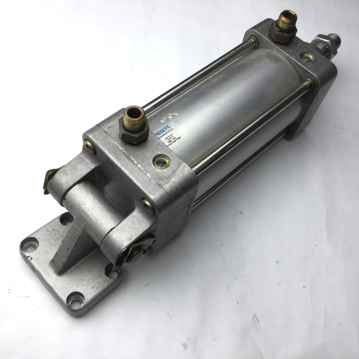 Used Festo DNN-80-90-PPV-A Double Acting Cylinder, 3.5" Stroke, 12Bar/175PSI Max