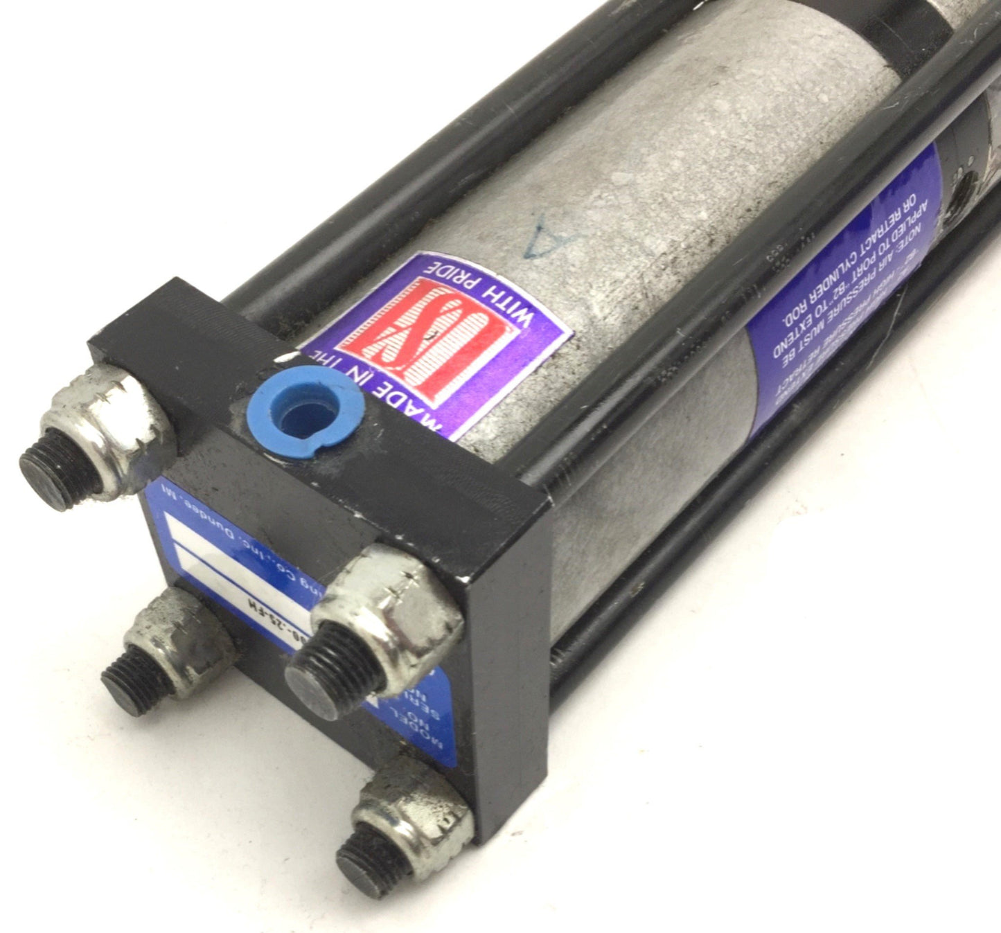 Used HyperCyl HPI-1-2.00-.25-FH Cylinder, Total Stroke: 2", Power Stroke: 0.25"