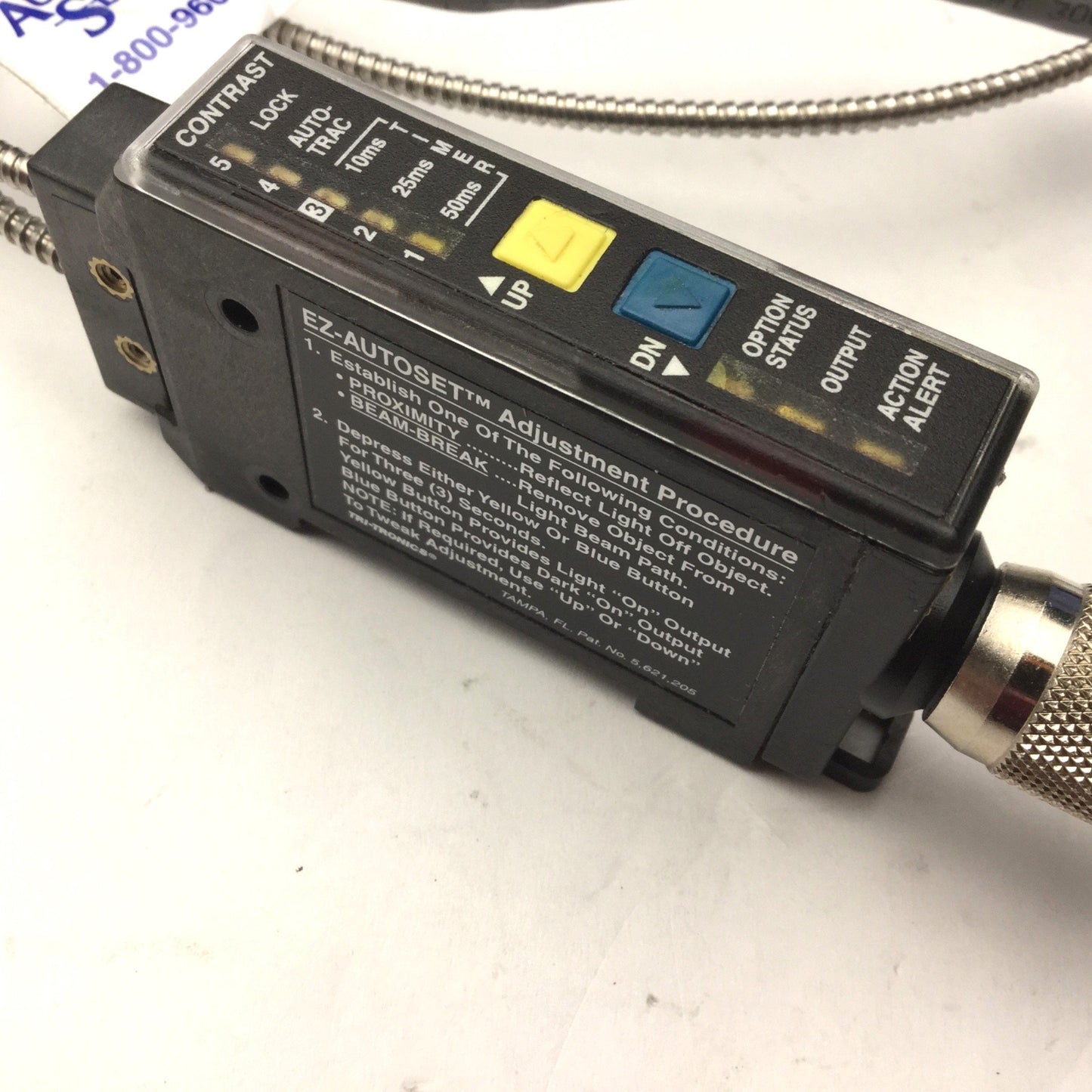 Used Tri-Tronics EZPBC Photoelectric Sensor Smarteye, 10-30VDC, PNP and NPN Out