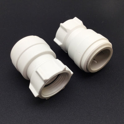 New – Open box Lot of 2 John Guest 22mm Push-Fit to G3/4 Thread Adapter Fitting, PSU