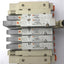 Used Bank of 5 SMC SV2100-5FU Solenoid Valves, 5-Port, 2-Position *Broken Connection*