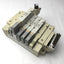 Used Bank of 5 SMC SV2100-5FU Solenoid Valves, 5-Port, 2-Position *Broken Connection*