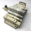 Used Bank of 5 SMC SV2100-5FU Solenoid Valves, 5-Port, 2-Position *Broken Connection*