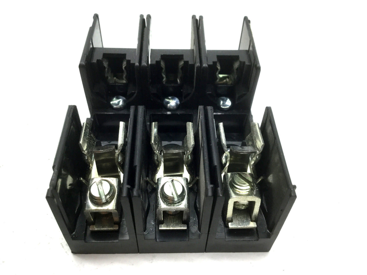 Used Lot of 2 Littelfuse L60030C3C Fuse Holder Block 3-Pole 600V 30A