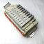 Used Bank of 9 SMC SV2100-5FU Solenoid Valves 5-Port, 2-Position *Broken Connection*