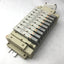 Used Bank of 9 SMC SV2100-5FU Solenoid Valves 5-Port, 2-Position *Broken Connection*
