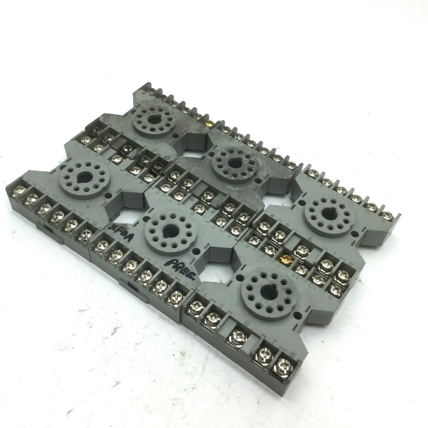 Used Lot of 6 Idec SR3P-6 Relay Sockets 10A 300V