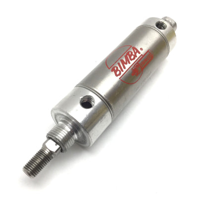 Used Bimba NR-172-DXP Non-Rotating Cylinder, Bore: 1.5", Stroke: 2", Ports: 1/8" NPT