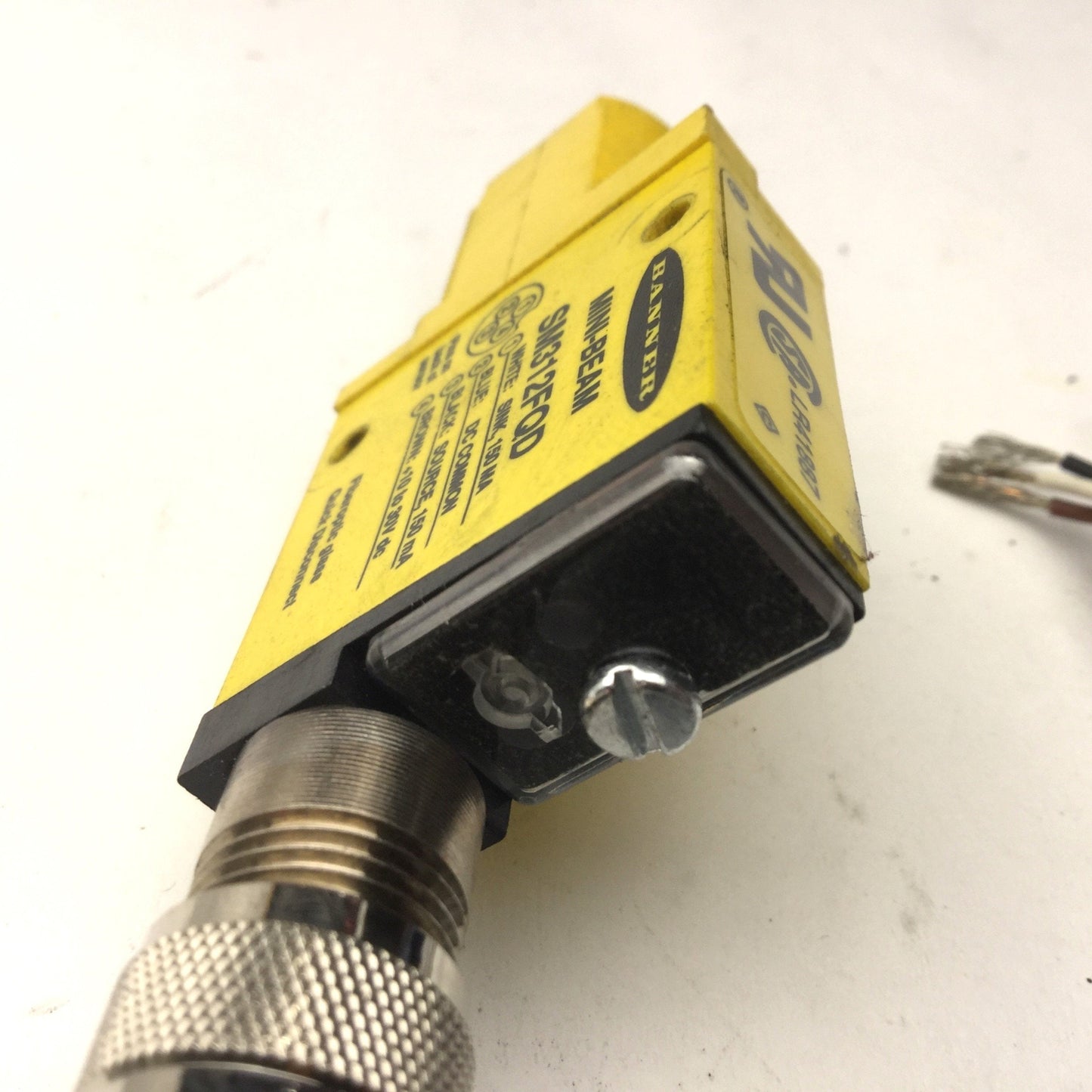 Used Banner SME312FVQD Mini-Beam Fiber Optic Amplifier, Voltage: 10-30VDC, With Cable